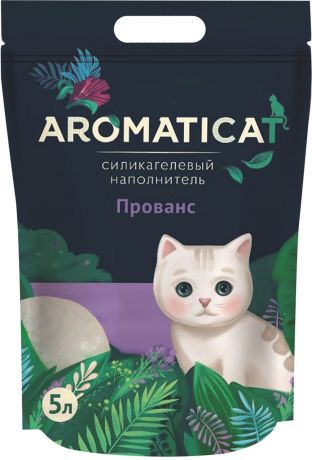 Aromaticat прованс наполнитель силикагелевый для туалета кошек (5 л)