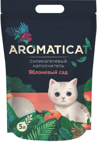 Aromaticat яблоневый сад наполнитель силикагелевый для туалета кошек (3 л)