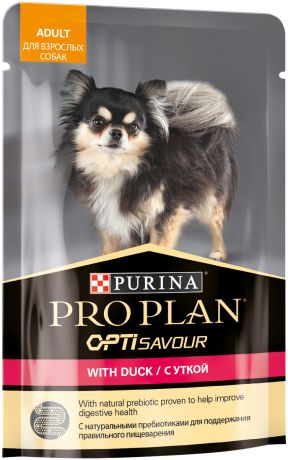 Purina Pro Plan Adult для взрослых собак маленьких пород с уткой в соусе 100 гр (100 гр)