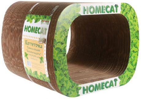 Homecat когтеточка тоннель картонная Кошачья радость большая 39х29,5х35 см (1 шт)