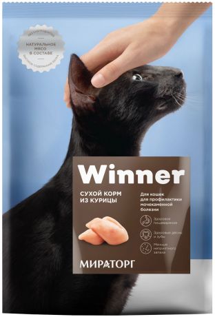 Winner для взрослых кошек при мочекаменной болезни с курицей (0,4 кг)
