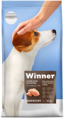Winner для взрослых собак маленьких пород с курицей (3 кг)