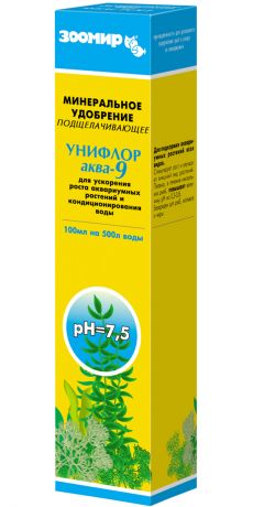 Удобрение для водных растений подщелачивающее зоомир унифлор аква-9 (100 мл)