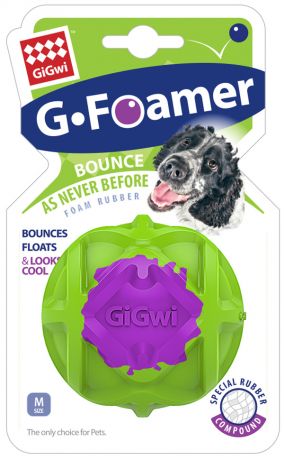 Игрушка для собак GiGwi G-Foamer Мячик полнотелый 6,5 см (1 шт)