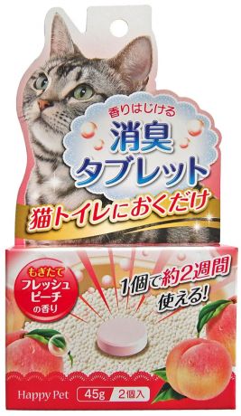 Уничтожитель запахов Premium Pet Japan для кошачьего туалета с ароматом персика (1 уп)