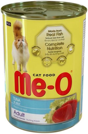 Me-o Cat Adult для взрослых кошек с тунцом 400 гр (400 гр х 24 шт)