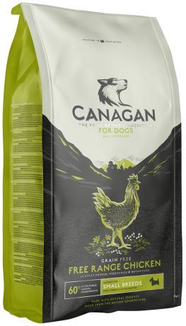 Canagan Grain Free Free-run Chicken Small Breed беззерновой для собак и щенков маленьких пород с цыпленком (0,5 кг)
