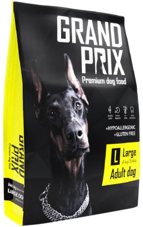 Grand Prix Large Adult для взрослых собак крупных пород с курицей (12 кг)