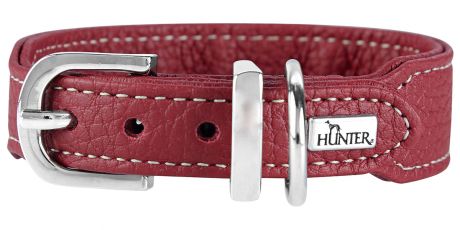 Ошейник для собак Hunter Cannes Mini 32 натуральная кожа бордовый 25 мм 23 – 27,5 см (1 шт)
