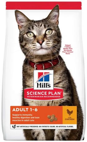 Hill’s Science Plan Feline Adult Chicken для взрослых кошек с курицей (0,3 кг)