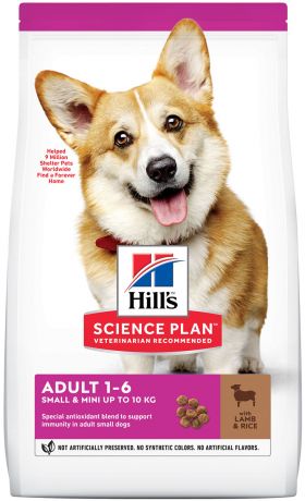 Hill’s Science Plan Adult Small & Mini Lamb & Rice для взрослых собак маленьких пород с ягненком и рисом (6 кг)