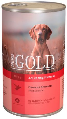 Nero Gold Adult Dog Venison для взрослых собак со свежей олениной (410 гр)