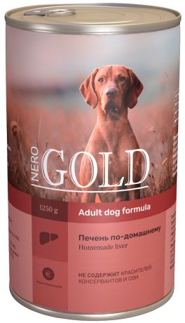 Nero Gold Adult Dog Home Made Liver для взрослых собак с печенью по-домашнему (1250 гр)