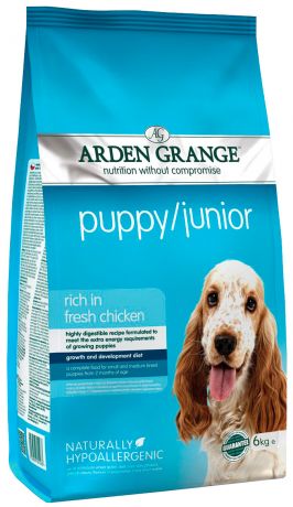 Arden Grange Puppy Junior для щенков всех пород с курицей и рисом (2 кг)