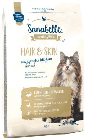 Bosch Sanabelle Hair & Skin для взрослых кошек с чувствительной кожей и шерстью (0,4 кг)