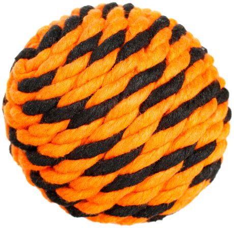 Мяч для собак Doglike Броник оранжевый/черный большой (1 шт)