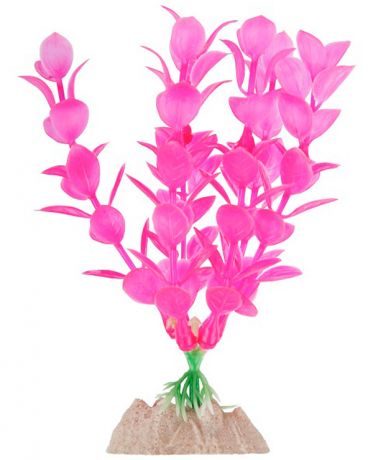 Растение для аквариума Glofish пластиковое флуоресцентное розовое 15,24 см (1 шт)
