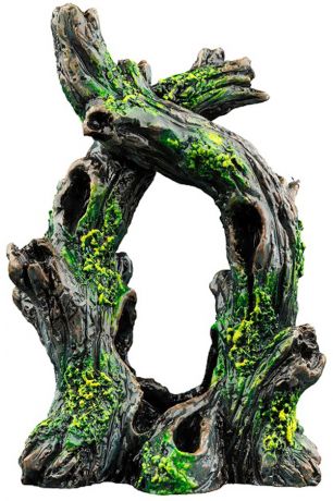 Декор для аквариума Glofish Скрученное дерево с Glo эффектом 12,7 х 5,1 х 10,2 см (1 шт)