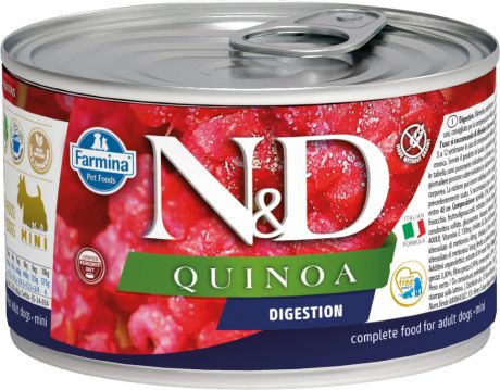 Farmina Dog N&d Quinoa Adult Mini Digestion беззерновые для взрослых собак маленьких пород с чувствительным пищеварением с ягненком и киноа 140 гр (140 гр)