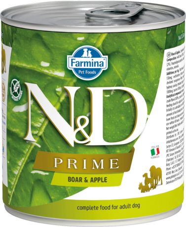 Farmina Dog N&d Prime Adult Boar & Apple беззерновые для взрослых собак всех пород с кабаном и яблоком 285 гр (285 гр)