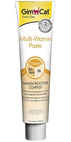 Gimcat Multi-vitamin Paste мультивитаминная паста для кошек 3 в 1 (100 гр)