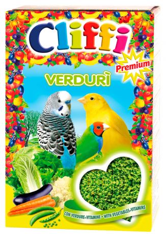 Cliffi Verduri корм для зерноядных птиц с яйцом и овощами (300 гр)
