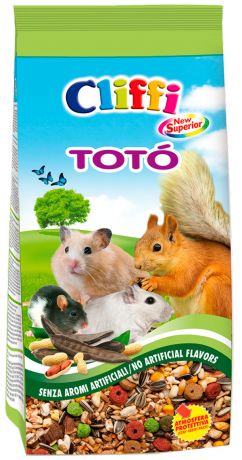 Cliffi Toto корм для хомяков, белок, мышей и песчанок (900 гр)