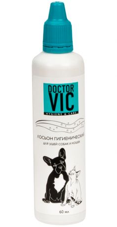 Doctor Vic лосьон для ушей собак и кошек гигиенический 60 мл (1 шт)