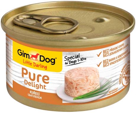Gimdog Pure Delight для взрослых собак с курицей в желе 85 гр (85 гр)