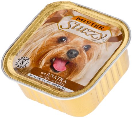 Mister Stuzzy Dog для взрослых собак паштет с уткой 150 гр (150 гр х 22 шт)
