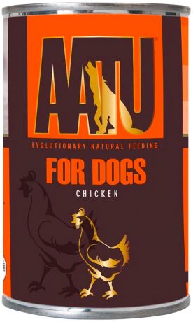 Aatu Dog Chicken беззерновые для взрослых собак с курицей 400 гр (400 гр х 6 шт)