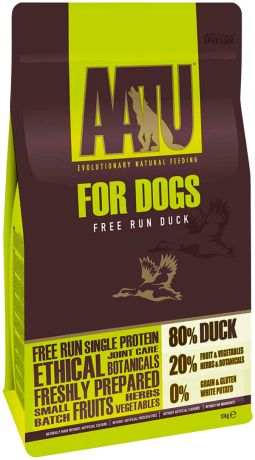 Aatu Dog Duck беззерновой для взрослых собак с уткой (10 кг)