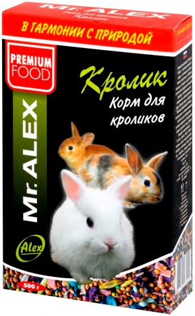 Mr.alex Кролик корм для кроликов (500 гр)
