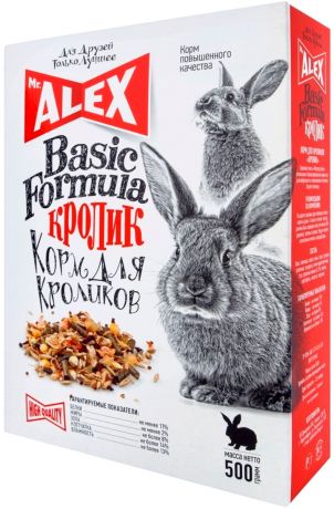 Mr.alex вasic Кролик корм для кроликов (500 гр)