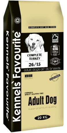 Kennels` Favourite Dog Adult для взрослых собак всех пород с индейкой (4 кг)