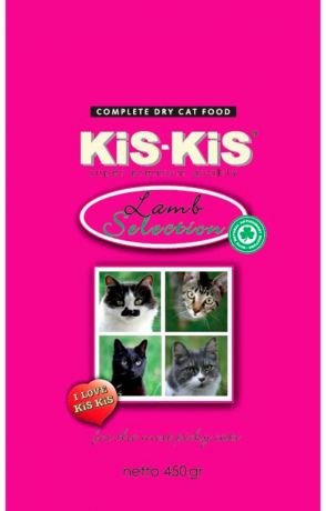 Kis-kis Lamb Selection для взрослых кошек с ягненком, птицей и сельдью (0,45 кг)