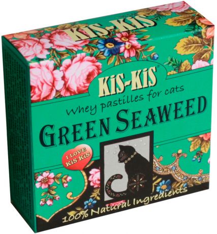 Лакомство Kis-kis Pastils Green Seaweed витаминизированное для кошек с морскими водорослями 60 гр (1 шт)