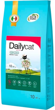 Dailycat Grain Free Adult беззерновой для взрослых кошек с курицей (3 кг)