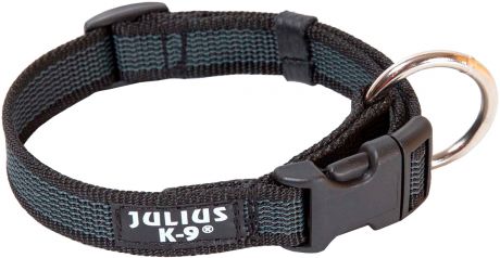Ошейник для собак Julius-K9 Color & Gray черно-серый 25 мм 39 – 65 см (1 шт)