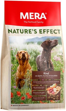 Mera Nature's Effect Dog Adult Rind, Apfeln, Karotten & Kartoffeln беззерновой для взрослых собак всех пород с говядиной, яблоками, морковью и картофелем (10 кг)