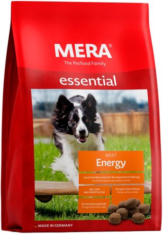 Mera Essential Dog Adult Energy для активных и рабочих взрослых собак всех пород с птицей (1 кг)