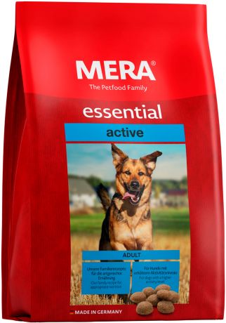 Mera Essential Dog Adult Active для активных взрослых собак всех пород с птицей (1 кг)