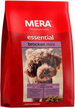 Mera Essential Dog Adult Mini Brocken для взрослых собак маленьких пород с нормальным уровнем активности с птицей (4 кг)