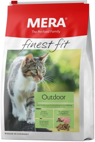 Mera Finest Fit Cat Outdoor для активных взрослых кошек с птицей (10 кг)