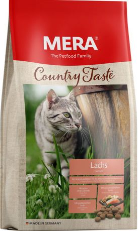 Mera Country Taste Cat Lachs беззерновой для взрослых кошек с лососем (0,4 кг)