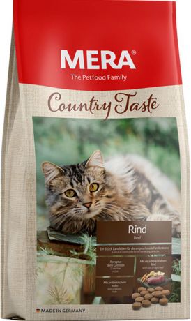 Mera Country Taste Cat Rind беззерновой для взрослых кошек с говядиной (1,5 кг)