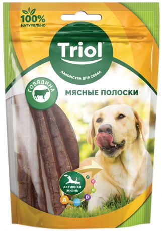 Лакомство Triol для собак полоски мясные с говядиной 70 гр (1 шт)