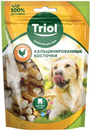 Лакомство Triol для собак косточки кальцинированные с курицей 70 гр (1 шт)