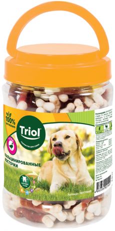 Лакомство Triol для собак косточки кальцинированные с уткой 450 гр (1 шт)