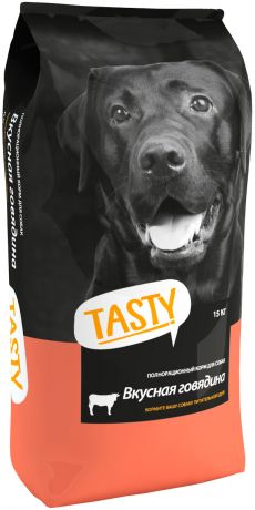 Tasty для взрослых собак всех пород с говядиной (2,2 кг)